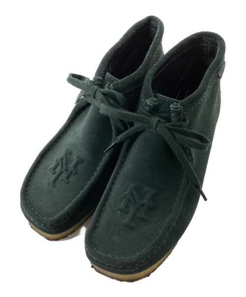 CLARKS（クラークス）CLARKS (クラークス) KITH (キス) MLB (エムエルビー) ワラビーシューズ グリーン サイズ:UK8/EUR42/265の古着・服飾アイテム