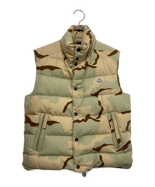 MONCLER（モンクレール）MONCLER (モンクレール) IB GILET ウッドランドカモダウンベスト カーキの古着・服飾アイテム