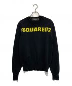 DSQUARED2ディースクエアード）の古着「ロゴニット」｜ブラック