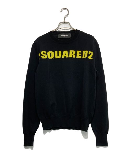 DSQUARED2（ディースクエアード）DSQUARED2 (ディースクエアード) ロゴニット ブラック サイズ:XSの古着・服飾アイテム