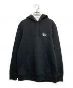 stussyステューシー）の古着「Basic Stussy Hoodie」｜ブラック