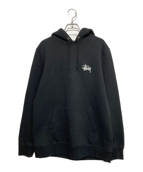 stussy（ステューシー）stussy (ステューシー) Basic Stussy Hoodie ブラック サイズ:Sの古着・服飾アイテム