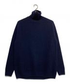 BATONERバトナ―）の古着「FLEECE WOOL TURTLE NECK」｜ネイビー