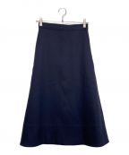 MADISON BLUEマディソンブルー）の古着「TRAPAZE LONG SKIRT」｜ネイビー