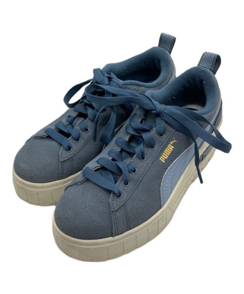 PUMA（プーマ）PUMA (プーマ) MAYZE WEDGE SUEDE WNS EVENING SKY ブルー サイズ:25cmの古着・服飾アイテム