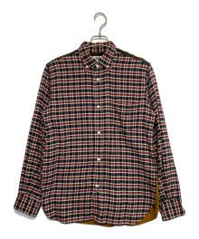 eYe COMME des GARCONS JUNYAWATANABE MAN（アイ コム デ ギャルソン ジュンヤ ワタナベ マン）の古着「フランネルチェックシャツ」｜ブラック×レッド