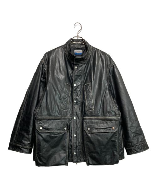 MAISON SPECIAL（メゾンスペシャル）MAISON SPECIAL (メゾンスペシャル) Hand Rub-Off Buffalo Leather Prime-Over Hunting Stand Blouson ブラック サイズ:02の古着・服飾アイテム