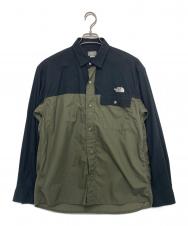 THE NORTH FACE (ザ ノース フェイス) ロングスリーブヌプシシャツ ブラック サイズ:M