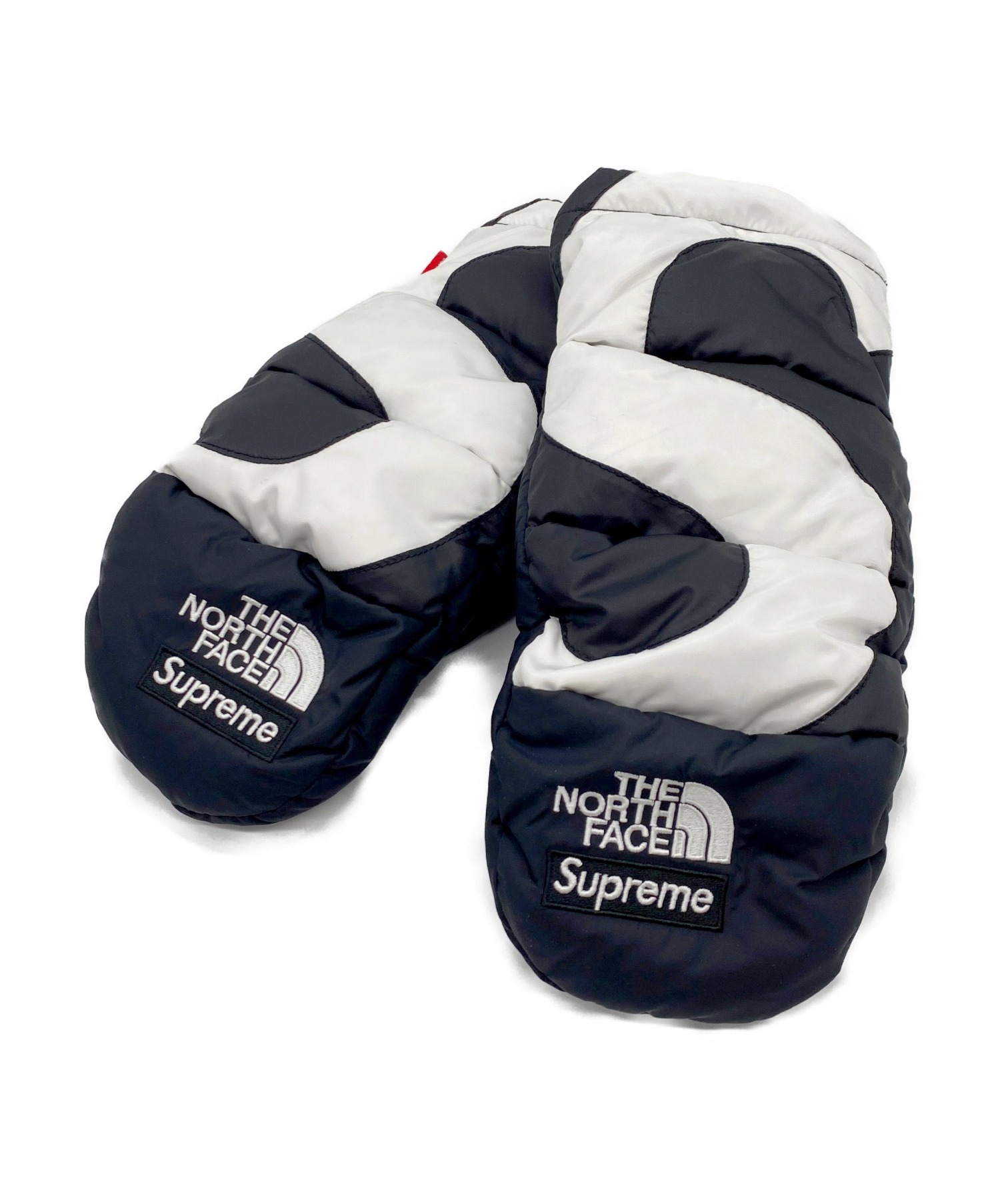 supreme TNF S logo nuptse mitts 黒L | hectordufau.com.br