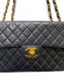 CHANEL (シャネル) デカマトラッセ30 Wチェーンショルダーバッグ ブラック：265000円