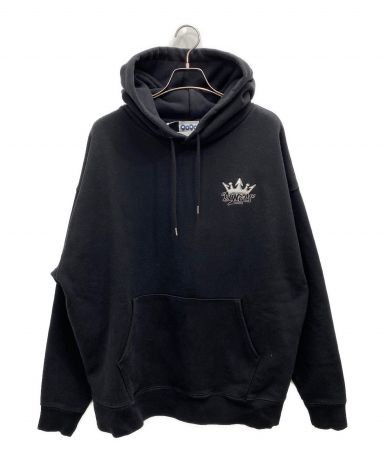 【中古・古着通販】9090 (ナインティナインティ) KING LOGO HOODIE ブラック サイズ:XL｜ブランド・古着通販  トレファク公式【TREFAC FASHION】スマホサイト