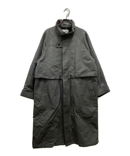 Graphpaper（グラフペーパー）Graphpaper (グラフペーパー) DOUBLE FACE TWILL STAND COLLAR COAT グレー サイズ:1の古着・服飾アイテム