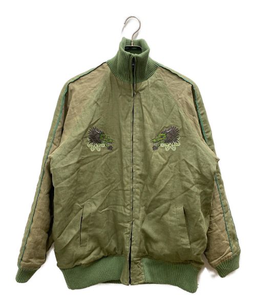 TOKYO HEMP CONNECTION（トウキョウヘンプコネクション）tokyo hemp connection (トウキョウヘンプコネクション) HENP DRAGON JK グリーン サイズ:Lの古着・服飾アイテム