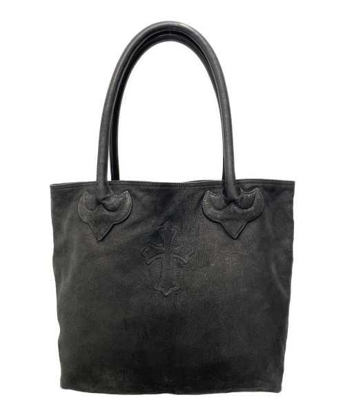 CHROME HEARTS（クロムハーツ）CHROME HEARTS (クロムハーツ) TOTE FS LINED FS レザートートバッグ ブラックの古着・服飾アイテム