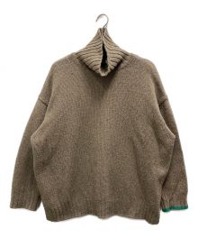 NKNIT（ンニット）の古着「タートルネックニット」｜ブラウン