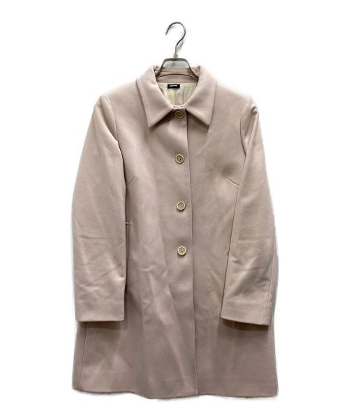 JIL SANDER NAVY（ジルサンダー ネイビー）JIL SANDER NAVY (ジルサンダー ネイビー) メルトンコート ピンク サイズ:36の古着・服飾アイテム