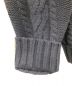 中古・古着 ICE&TECHNO (アイス＆テクノ) LEATHER PATCHED COMBAT KNIT ネイビー サイズ:M：16800円