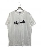 REGULATION Yohji Yamamotoレギュレーションヨウジヤマモト）の古着「フロントロゴTシャツ」｜ホワイト