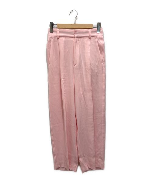 6(ROKU) BEAUTY&YOUTH（ロク ビューティーアンドユース）6(ROKU) BEAUTY&YOUTH (ロク ビューティーアンドユース) GEORGETTE TUCK PANTS ピンク サイズ:36の古着・服飾アイテム