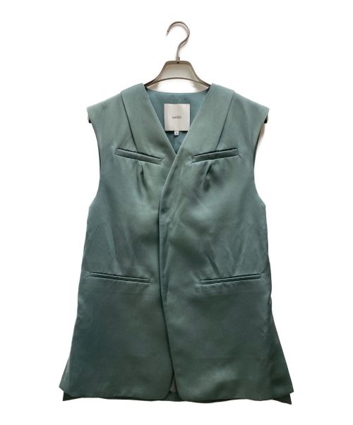 UN3D.（アンスリード）UN3D. (アンスリード) SATIN VEST グリーン サイズ:36の古着・服飾アイテム