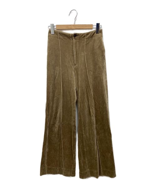 AURALEE（オーラリー）AURALEE (オーラリー) ORGANIC COTTON VELOUR PANTS ベージュ サイズ:1の古着・服飾アイテム