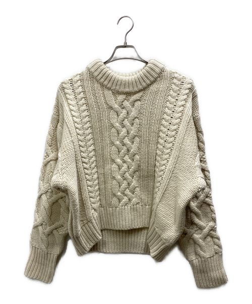 apartment Three（アパートメントスリー）Apartment Three (アパートメントスリー) Chunky Cable-Knit アイボリー サイズ:1の古着・服飾アイテム