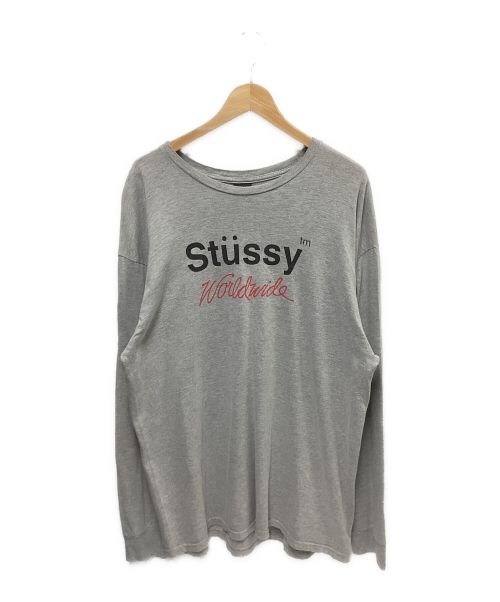 stussy（ステューシー）stussy (ステューシー) ロングスリーブカットソー グレー サイズ:X−LARGEの古着・服飾アイテム