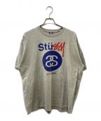 stussyステューシー）の古着「プリントカットソー」｜グレー