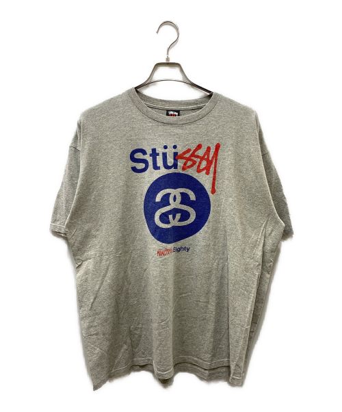 stussy（ステューシー）stussy (ステューシー) プリントカットソー グレー サイズ:XLの古着・服飾アイテム