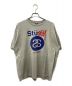 stussy（ステューシー）の古着「プリントカットソー」｜グレー