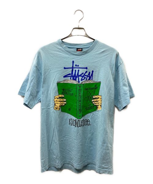 stussy（ステューシー）stussy (ステューシー) プリントカットソー ブルー サイズ:XLの古着・服飾アイテム