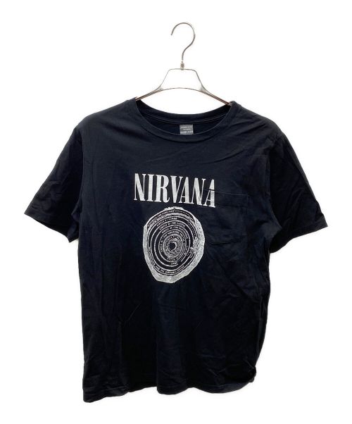 NUMBER (N)INE（ナンバーナイン）NUMBER (N)INE (ナンバーナイン) NIRVANA (ニルバーナ) CIRCLE PRINT POCKET T-SHIRTS ブラック サイズ:4の古着・服飾アイテム