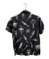 WACKO MARIA (ワコマリア) WOLF'S HEAD (ウルフズヘッド) STRANGE UFO’s ALOHA SHIRT ブラック サイズ:M：14000円