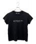 GIVENCHY（ジバンシィ）の古着「ヴィンテージ加工ロゴプリントTシャツ」｜ブラック