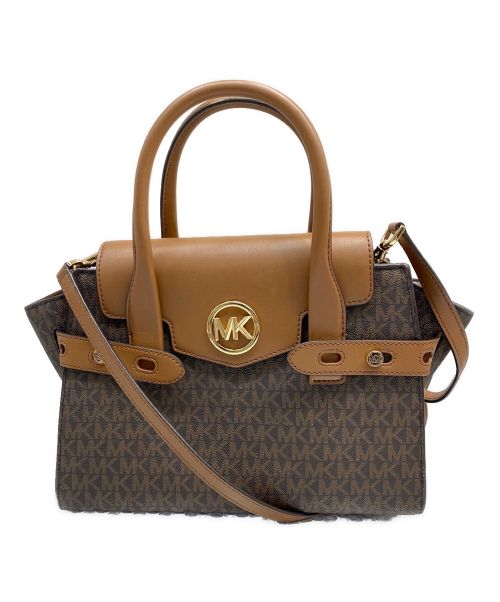 MICHAEL KORS（マイケルコース）MICHAEL KORS (マイケルコース) シグネチャー2WAYショルダーバッグ ブラウンの古着・服飾アイテム