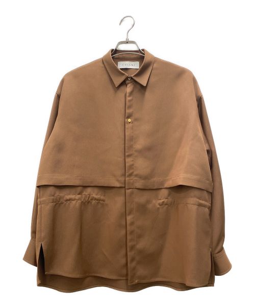 CULLNI（クルニ）CULLNI (クルニ) Layered Waist Drawstring Shirts ブラウン サイズ:１の古着・服飾アイテム