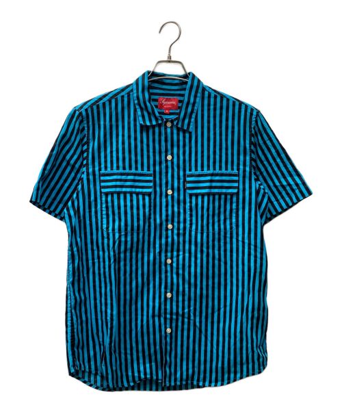 SUPREME（シュプリーム）Supreme (シュプリーム) Striped Garage Shirt ブルー サイズ:Mの古着・服飾アイテム