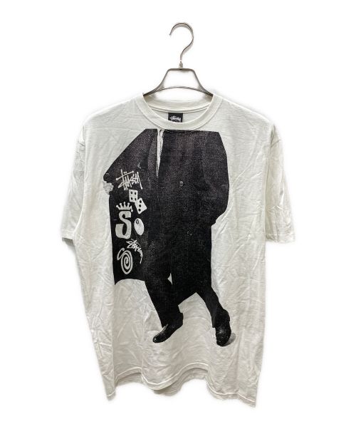 stussy（ステューシー）stussy (ステューシー) WHATCHU NEED TEE ホワイト サイズ:Lの古着・服飾アイテム