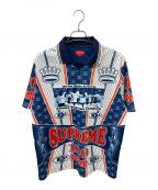 SUPREMEシュプリーム）の古着「Por Ciento Soccer Jersey」｜ネイビー×ホワイト