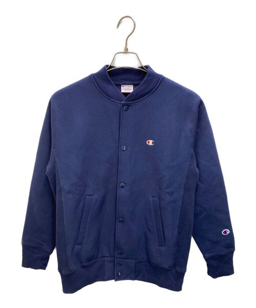 Champion（チャンピオン）Champion (チャンピオン) リバースウィーブ ストームシェル スナップ スウェットジャケット ネイビー サイズ:Mの古着・服飾アイテム