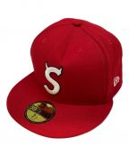 SUPREME×New Eraシュプリーム×ニューエラ）の古着「ツノ S Logo New Era Cap Sロゴキャップ」｜レッド