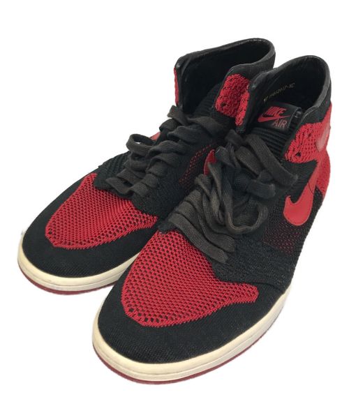 NIKE（ナイキ）NIKE (ナイキ) AIR JORDAN 1 RETRO HI FRYKNIT 919704-001 ブラック×レッド サイズ:28cmの古着・服飾アイテム