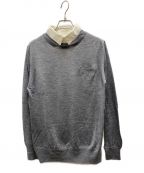 sacaiサカイ）の古着「SHIRT KNIT PULLOVER」｜グレー