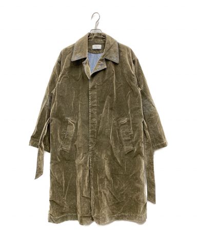 【中古・古着通販】TAAKK (ターク) VELVET DENIM COAT ヴェルベット デニムコート オリーブ サイズ:2｜ブランド・古着通販  トレファク公式【TREFAC FASHION】スマホサイト