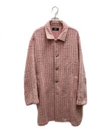 myne（マイン）の古着「Tweed Half Coat」｜ピンク