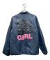 COMME des GARCONS GIRL (コムデギャルソンガール) バックプリントコーチジャケット ネイビー サイズ:L：7800円