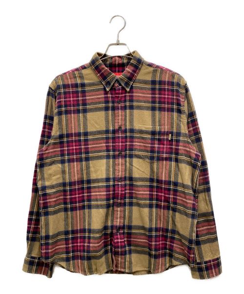 SUPREME（シュプリーム）SUPREME (シュプリーム) Tartan Flannel Shirt ブラウン サイズ:Mの古着・服飾アイテム