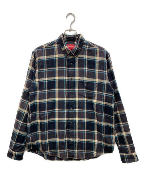 SUPREME（シュプリーム）SUPREME (シュプリーム) Tartan Flannel Shirt ブラウン サイズ:Mの古着・服飾アイテム