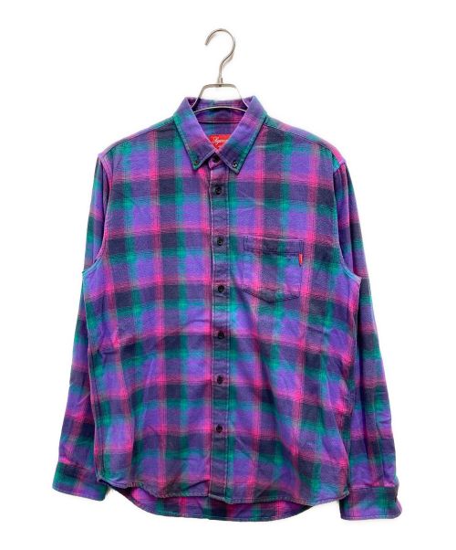 SUPREME（シュプリーム）SUPREME (シュプリーム) Tartan Flannel Shirt パープル サイズ:Mの古着・服飾アイテム