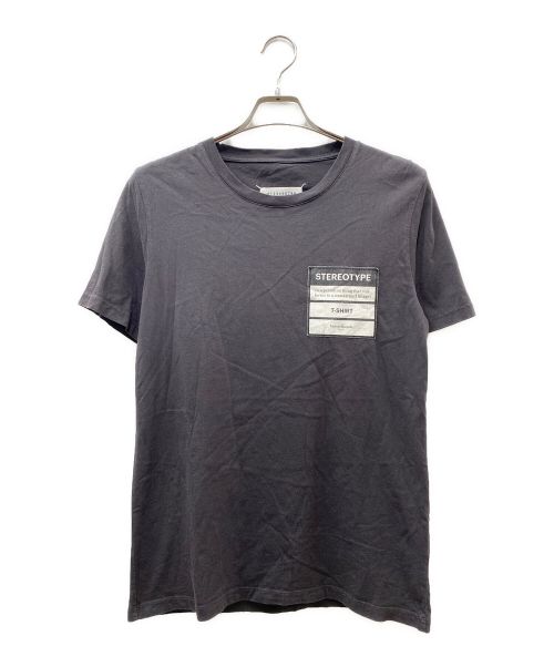 Maison Margiela 10（メゾンマルジェラ 10）Maison Margiela 10 (メゾンマルジェラ 10) ステレオタイプTシャツ グレー サイズ:46の古着・服飾アイテム